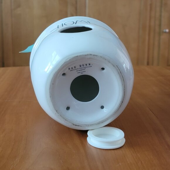 Rae Dunn "Home" Birdhouse - Tiki Style - Glazed Ceramic - Picture 4 of 5